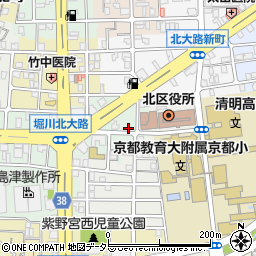 京都府京都市北区紫野西御所田町54周辺の地図