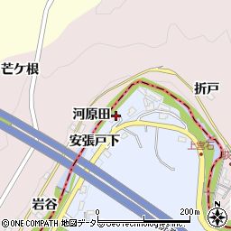 愛知県岡崎市宮石町安張戸下周辺の地図