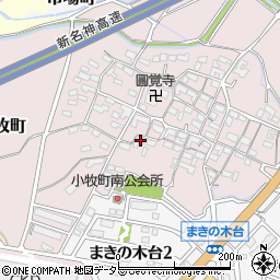 三重県四日市市小牧町2525周辺の地図