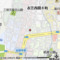 京都府京都市北区衣笠御所ノ内町36-1周辺の地図