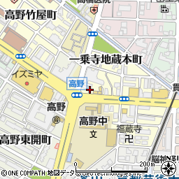 左京区高野平川接骨院周辺の地図