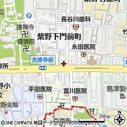 セブンイレブン京都北大路大宮店周辺の地図