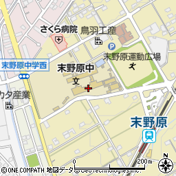 豊田市立末野原中学校周辺の地図