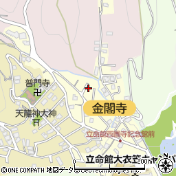 京都府京都市北区衣笠氷室町44周辺の地図