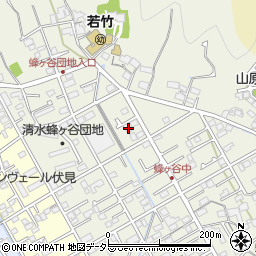 静岡県静岡市清水区蜂ヶ谷262周辺の地図