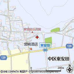 兵庫県多可郡多可町中区東安田549周辺の地図