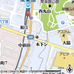 愛知県東海市荒尾町（木下シ）周辺の地図