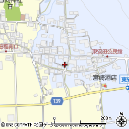 兵庫県多可郡多可町中区東安田598周辺の地図