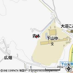 愛知県豊田市大沼町青木周辺の地図