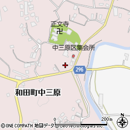 千葉県南房総市和田町中三原275周辺の地図