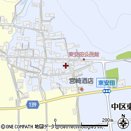 兵庫県多可郡多可町中区東安田626周辺の地図