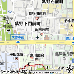 薬局ダックス京都紫野店周辺の地図