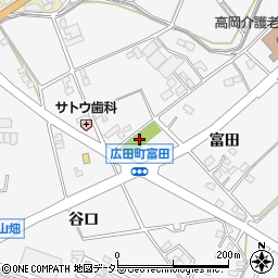 広田ふれあい広場周辺の地図