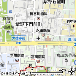 ダックス　京都紫野店周辺の地図