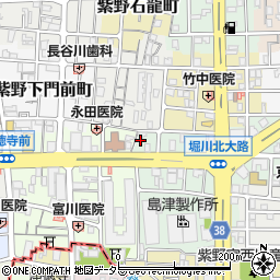 京都府京都市北区紫野西御所田町21周辺の地図