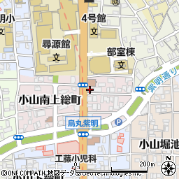 京都小山西花池郵便局周辺の地図