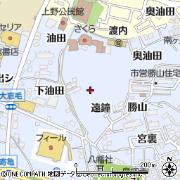 愛知県東海市荒尾町遠鐘周辺の地図