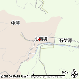 愛知県豊田市加茂川町七賣境周辺の地図