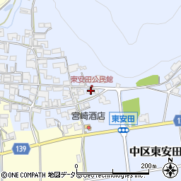 兵庫県多可郡多可町中区東安田618周辺の地図