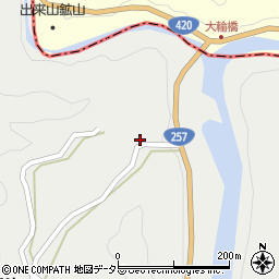 愛知県新城市愛郷石仏周辺の地図