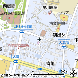愛知県東海市荒尾町大城周辺の地図