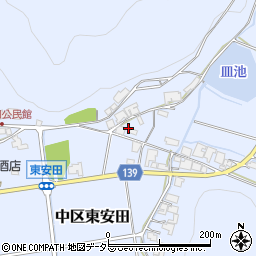兵庫県多可郡多可町中区東安田494周辺の地図