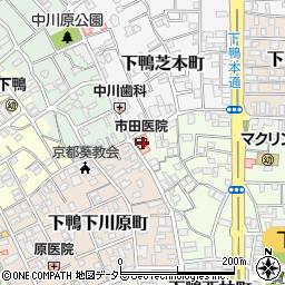 市田医院周辺の地図