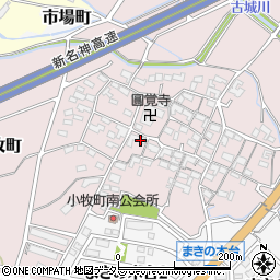 三重県四日市市小牧町2533周辺の地図