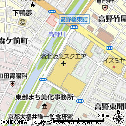 ジーユー洛北阪急スクエア店周辺の地図