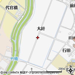 愛知県豊田市前林町周辺の地図