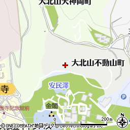京都府京都市北区大北山不動山町周辺の地図