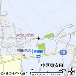 兵庫県多可郡多可町中区東安田704周辺の地図