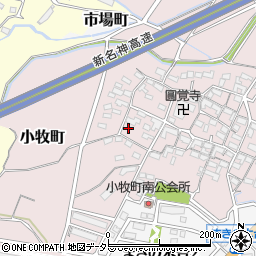 三重県四日市市小牧町2550-2周辺の地図