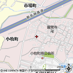 三重県四日市市小牧町2550周辺の地図