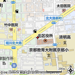 京都府京都市北区紫野西御所田町45周辺の地図