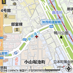 京都府京都市北区小山堀池町3周辺の地図