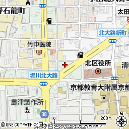 京都府京都市北区紫野西御所田町41周辺の地図