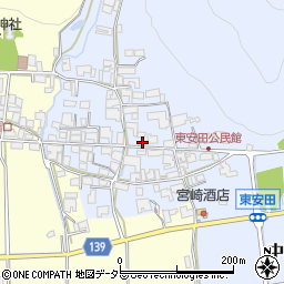 兵庫県多可郡多可町中区東安田631周辺の地図