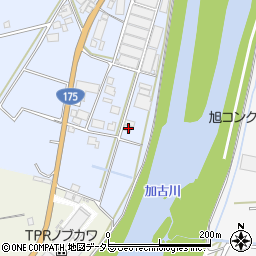 兵庫県西脇市黒田庄町西澤380周辺の地図