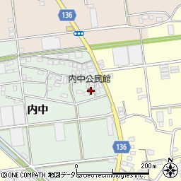 静岡県伊豆の国市内中142周辺の地図