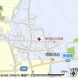 兵庫県多可郡多可町中区東安田628周辺の地図