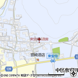 兵庫県多可郡多可町中区東安田620周辺の地図