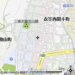 京都府京都市北区衣笠御所ノ内町39周辺の地図