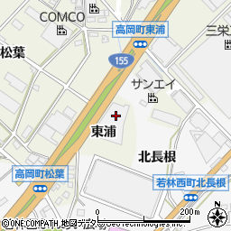 愛知県豊田市高岡町東浦62周辺の地図