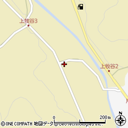 兵庫県宍粟市山崎町上牧谷186周辺の地図