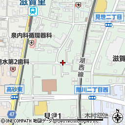 滋賀県大津市見世周辺の地図