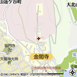 京都府京都市北区衣笠氷室町54周辺の地図