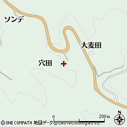 愛知県豊田市松平町穴田周辺の地図