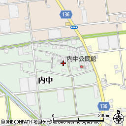 静岡県伊豆の国市内中129周辺の地図