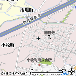 三重県四日市市小牧町2546-2周辺の地図